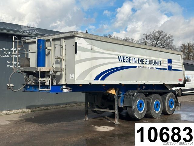 Tipper semitrailer LANGENDORF SKA 24/30 Alu-Thermo-Kippauflieger, Liftachse