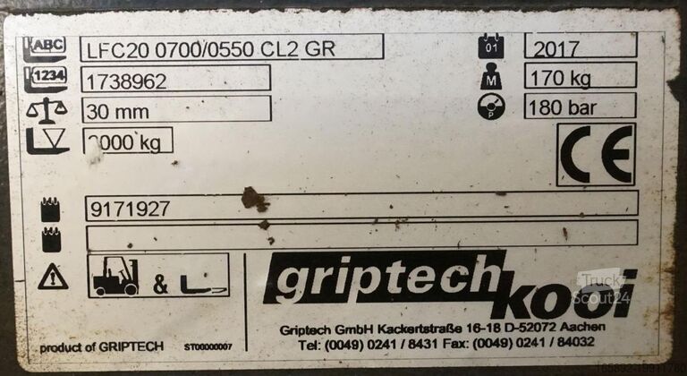Vysokozdvižný vozík GRIPTECH Hubgerüst
