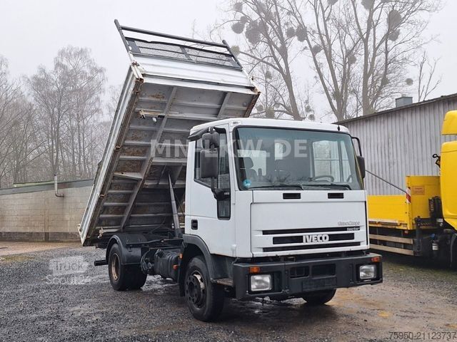 Tippbil skåpbil IVECO 80E18 6 ZYLINDER TECTOR MEILLER KIPPER EUROCARGO