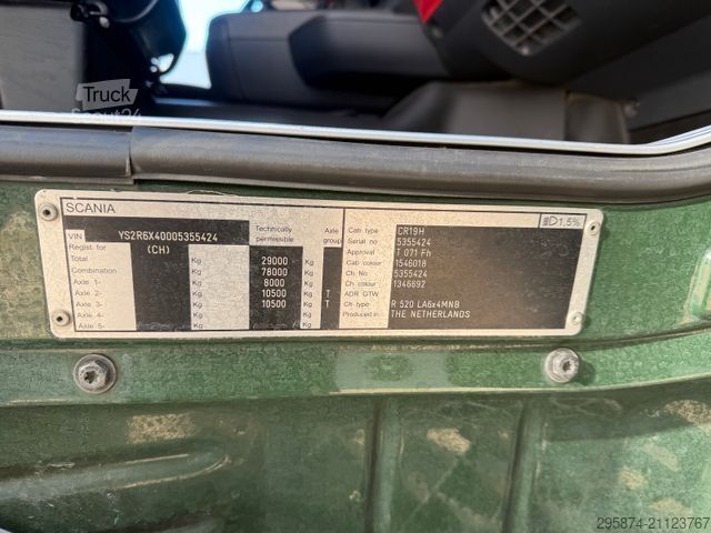 Standardowy ciągnik siodłowy SCANIA R 520 SZM Schwerlast 78t 6x4 Retarder