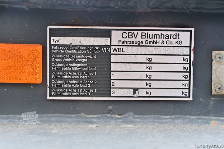 Ladskifteanhænger Blumhardt Con. Transport 1x20 Tandem 3150kg