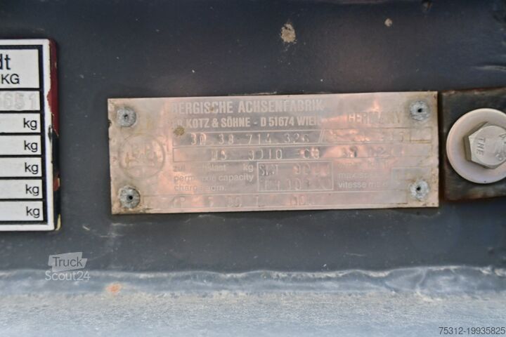 Ladskifteanhænger Blumhardt Con. Transport 1x20 Tandem 3150kg
