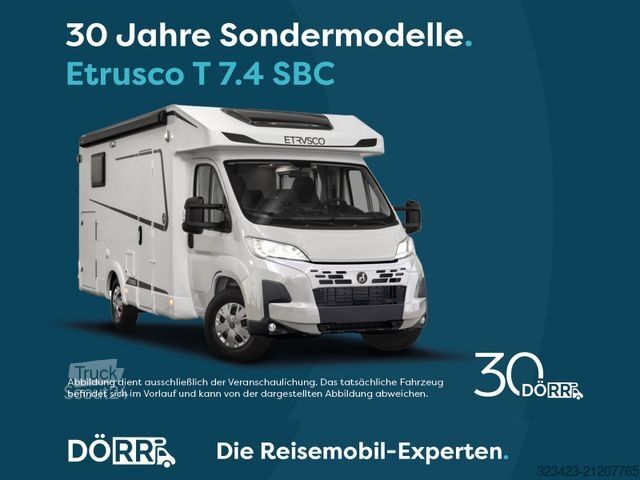 Semi-integrated camper ETRUSCO T-Modell Base 7.4 SBC ACC,Solar,Markise,LTE,TV