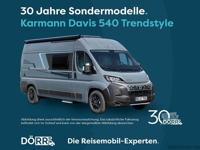 Obytný vůz KARMANN Davis Trendstyle DA 540 TSC Dörr-Paket 30 Jahre