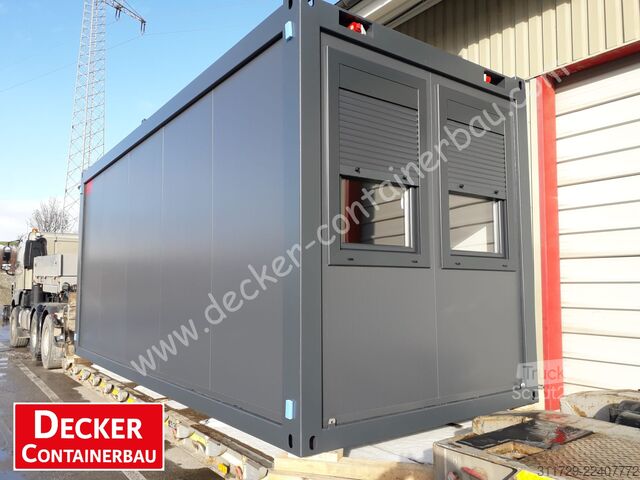 Bostadscontainer Decker Containerbau Bürocontainer 20ft, Staplertaschen