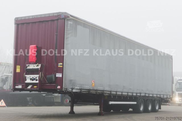 Open semitrailer with tarp KRONE SD Pritsche Plane XL MegaLiner Edscha Bordwände