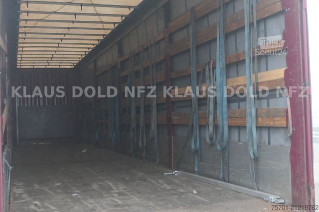 Open semitrailer with tarp KRONE SD Pritsche Plane XL MegaLiner Edscha Bordwände
