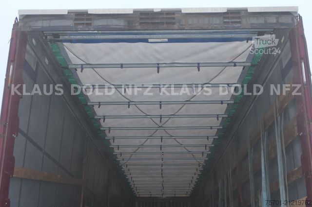Open semitrailer with tarp KRONE SD Pritsche Plane XL MegaLiner Edscha Bordwände