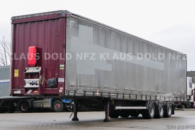 Open semitrailer with tarp KRONE SD Pritsche Plane XL MegaLiner Edscha Bordwände
