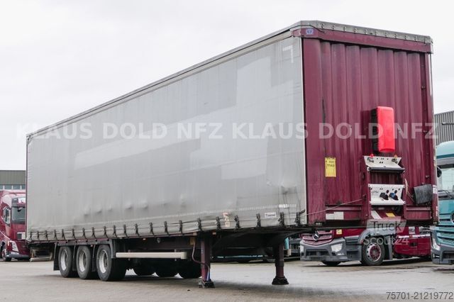 Open semitrailer with tarp KRONE SD Pritsche Plane XL MegaLiner Edscha Bordwände
