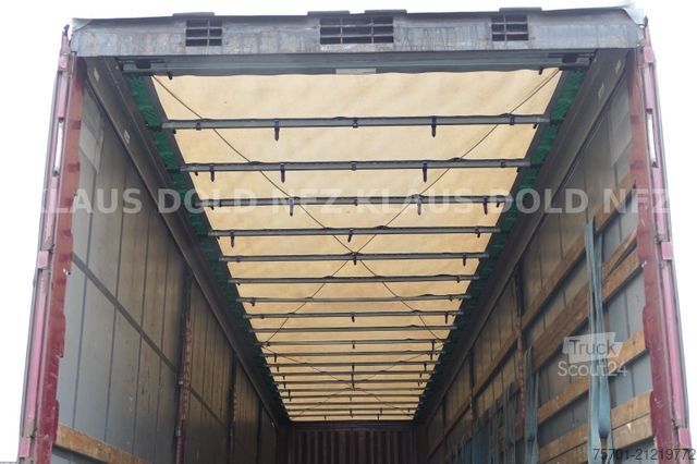 Open semitrailer with tarp KRONE SD Pritsche Plane XL MegaLiner Edscha Bordwände