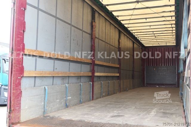 Open semitrailer with tarp KRONE SD Pritsche Plane XL MegaLiner Edscha Bordwände