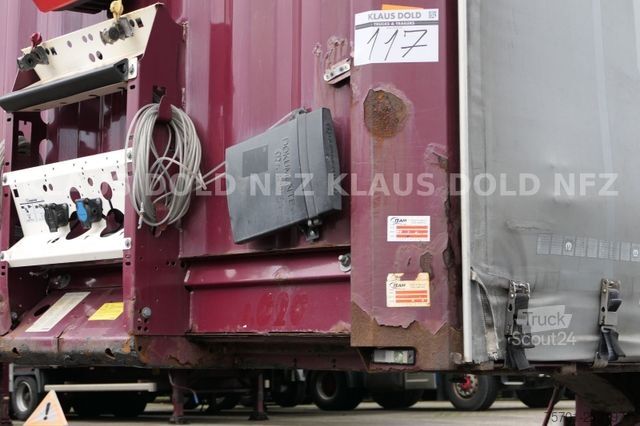 Open semitrailer with tarp KRONE SD Pritsche Plane XL MegaLiner Edscha Bordwände