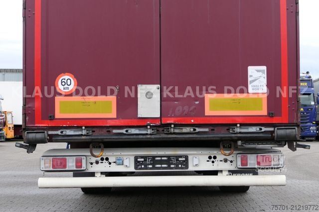 Open semitrailer with tarp KRONE SD Pritsche Plane XL MegaLiner Edscha Bordwände