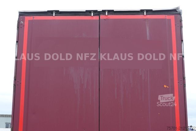 Open semitrailer with tarp KRONE SD Pritsche Plane XL MegaLiner Edscha Bordwände