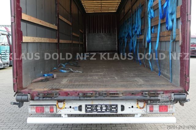 Open semitrailer with tarp KRONE SD Pritsche Plane XL MegaLiner Edscha Bordwände