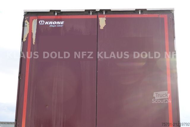 Open semitrailer with tarp KRONE SD Pritsche Plane XL MegaLiner Edscha Bordwände