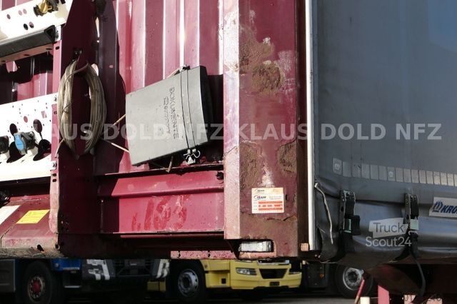 Open semitrailer with tarp KRONE SD Pritsche Plane XL MegaLiner Edscha Bordwände