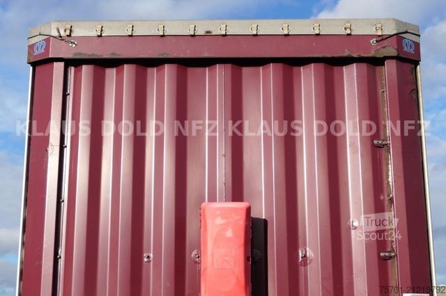 Open semitrailer with tarp KRONE SD Pritsche Plane XL MegaLiner Edscha Bordwände