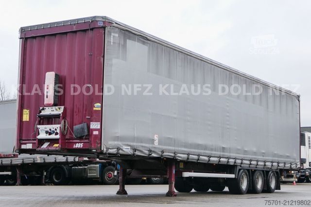 Open semitrailer with tarp KRONE SD Pritsche Plane XL MegaLiner Edscha Bordwände