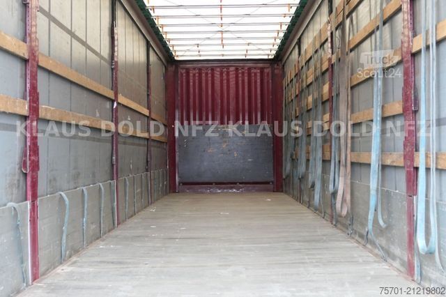 Open semitrailer with tarp KRONE SD Pritsche Plane XL MegaLiner Edscha Bordwände