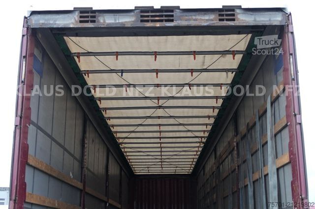 Open semitrailer with tarp KRONE SD Pritsche Plane XL MegaLiner Edscha Bordwände
