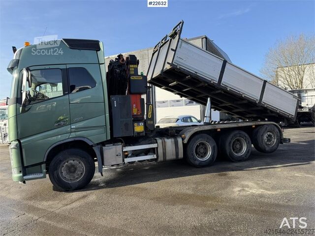 Krano sunkvežimis Volvo FH16 8x4 Tridem Crane Truck with 2014 26 t/m Palfi