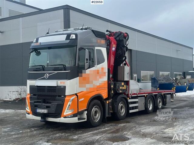 Автомобил с кран Volvo FH crane truck 8x2 w/ 95 t/m crane, jib and winch,