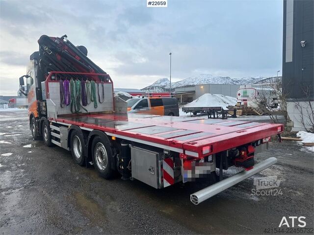 Автомобил с кран Volvo FH crane truck 8x2 w/ 95 t/m crane, jib and winch,