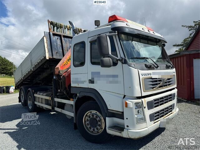 Camión grúa Volvo FM 6x2 crane truck with tipper and a 20t/m Palfing