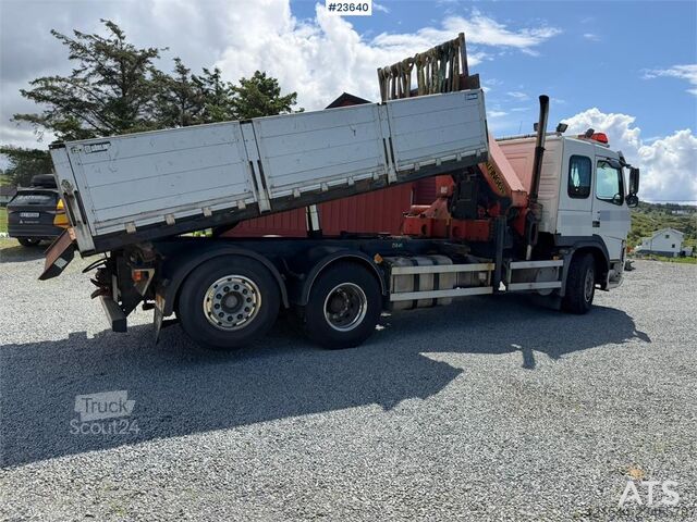 Camión grúa Volvo FM 6x2 crane truck with tipper and a 20t/m Palfing