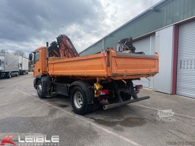 Camião basculante MAN TGM 18.330 4x2BB*Atlas Terex 120*Meiller Kipper*