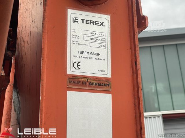 Camion basculante trilateral MAN TGM 18.330 4x2BB*Atlas Terex 120*Meiller Kipper*