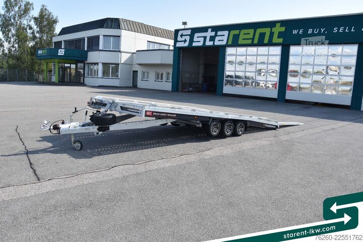 Car carrier trailer BRIAN JAMES TRAILERS T-Transporter Kippbar Seilwinde Rampen