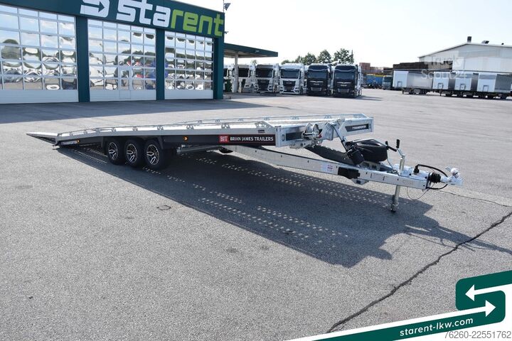 Car carrier trailer BRIAN JAMES TRAILERS T-Transporter Kippbar Seilwinde Rampen