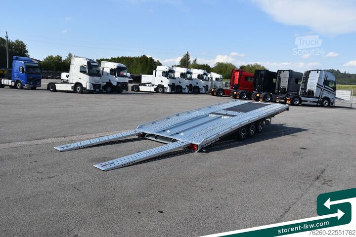 Car carrier trailer BRIAN JAMES TRAILERS T-Transporter Kippbar Seilwinde Rampen