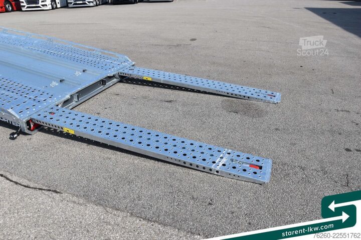 Car carrier trailer BRIAN JAMES TRAILERS T-Transporter Kippbar Seilwinde Rampen