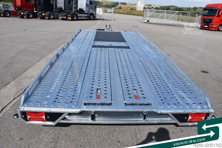 Car carrier trailer BRIAN JAMES TRAILERS T-Transporter Kippbar Seilwinde Rampen