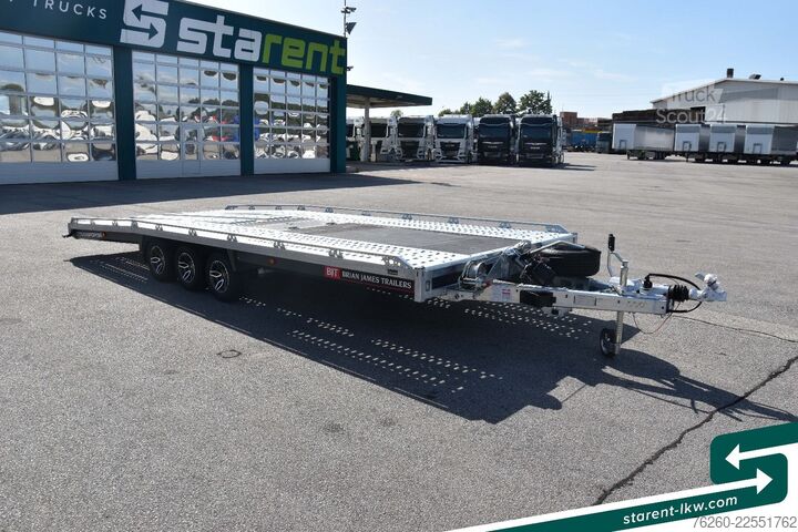 Car carrier trailer BRIAN JAMES TRAILERS T-Transporter Kippbar Seilwinde Rampen