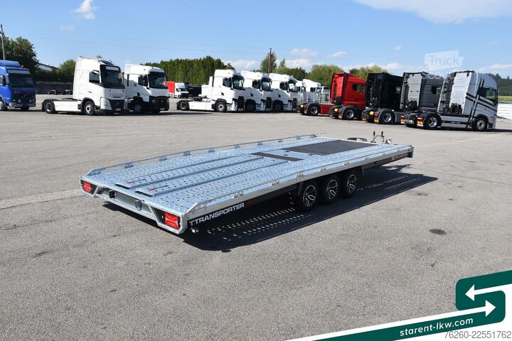 Car carrier trailer BRIAN JAMES TRAILERS T-Transporter Kippbar Seilwinde Rampen