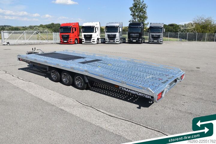 Car carrier trailer BRIAN JAMES TRAILERS T-Transporter Kippbar Seilwinde Rampen