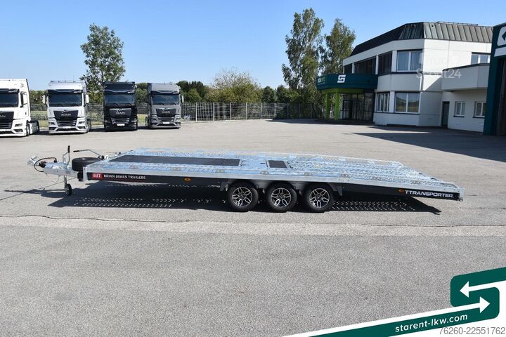 Car carrier trailer BRIAN JAMES TRAILERS T-Transporter Kippbar Seilwinde Rampen