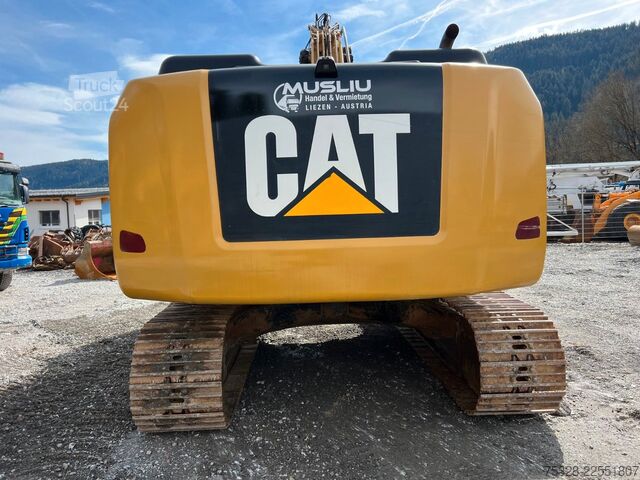 Kettenbagger CATERPILLAR 323 E Powertilt 2x Löffel Top