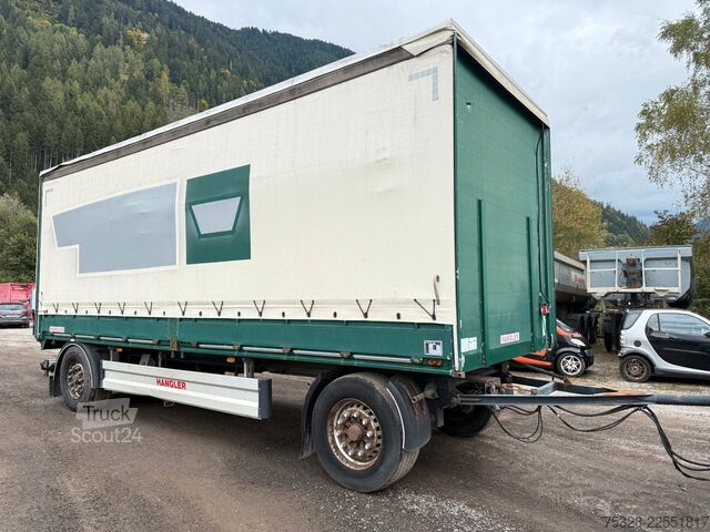 Anhänger mit Pritsche & Plane Hangler 2 PEL 18 Pritsche Plane Bordwand Rungen