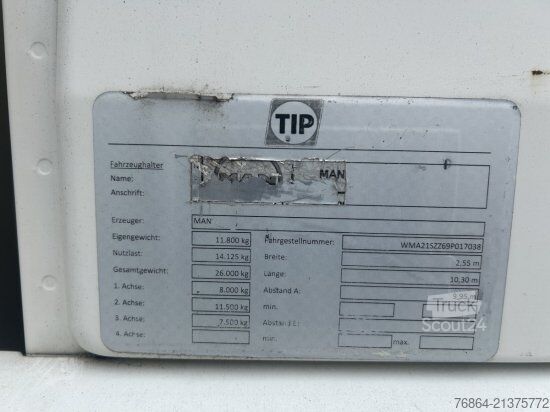 Рефрижераторний вантажівка MAN TGS 26.360 6X2 LL, TIEFKüHLKOFFER INTARDER, LIFTACHSE OHNE ANHäNGER/WITHOUT TRAILER