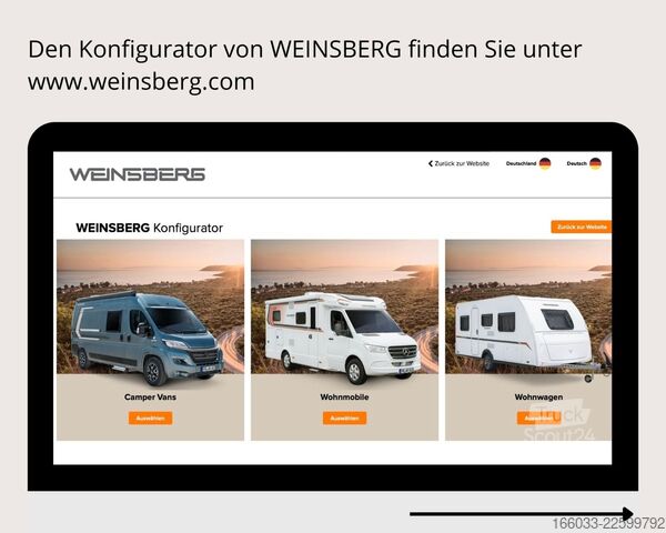 Wohnwagen WEINSBERG CaraOne 550 QDK Mod. 27 *Wunschkonfiguration*