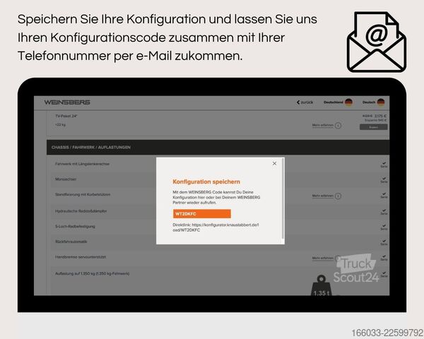 Wohnwagen WEINSBERG CaraOne 550 QDK Mod. 27 *Wunschkonfiguration*