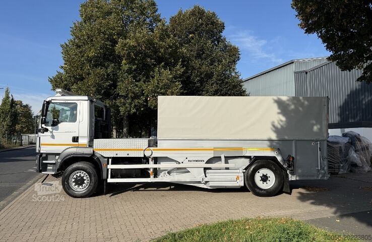 Camión con plataforma de trabajo aérea MAN TGM 15.250 - Ruthmann Cargoloader