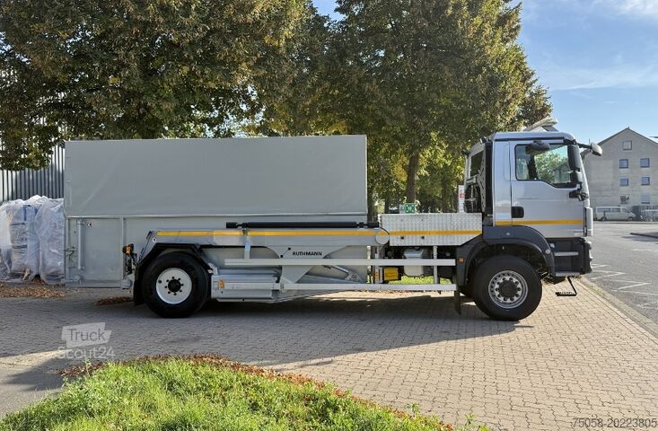 Camión con plataforma de trabajo aérea MAN TGM 15.250 - Ruthmann Cargoloader
