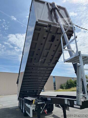 Reisch 3 tengelyes billenős félpótkocsi 50 m³ Reisch 3-Achs-Kippsattelauflieger Alumulde Alug